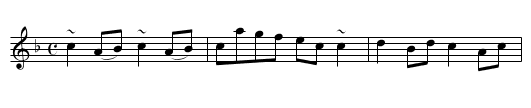 Viscount Reidhaven - staff notation
