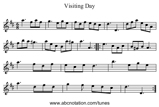 Visiting Day - staff notation