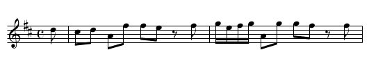 Vivace - staff notation