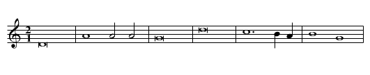 Vivrai je tousjours - staff notation