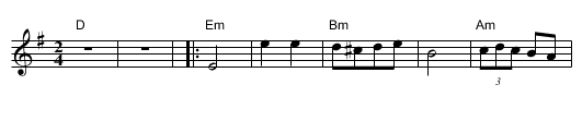 Vlashko Petur Iliev - staff notation