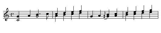 Voice overlay and chords - staff notation