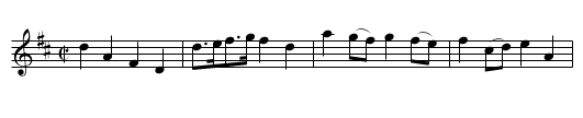 Vollentine March - staff notation