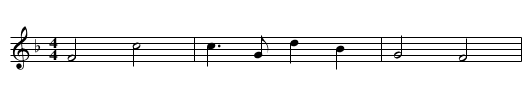 Vom reichen Bauer - staff notation
