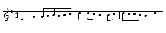 Vorwurf - staff notation