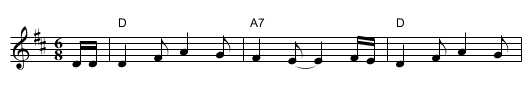 Vrtielka - staff notation