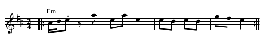 Vulpita - staff notation