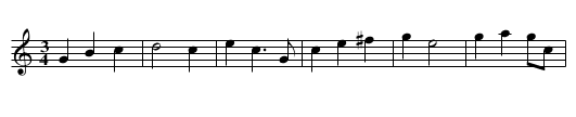 W dole kalinka stojala - staff notation