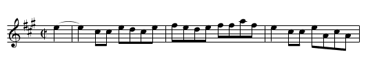 Wabash Hornpipe - staff notation