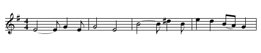 Wade in the Water - staff notation