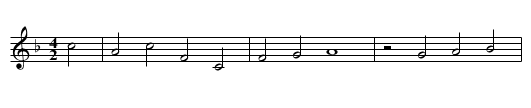 Waechterlied - staff notation