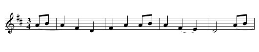 Wake Robin - staff notation