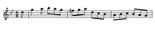 Wakefield Jigg - staff notation