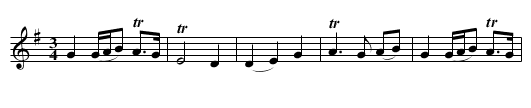 Walace’s Lament - staff notation