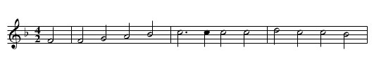 Waldvoegeleins Bitte - staff notation