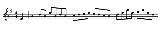 Walker Street Hornpipe - staff notation