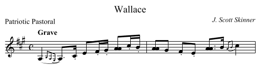 Wallace - staff notation