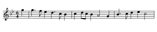 Wallingford House - staff notation