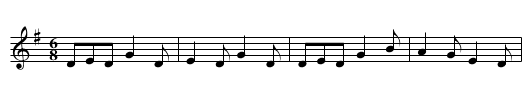 Wallop the Cat - staff notation