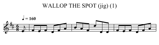 WALLOP THE SPOT (jig) (1) - staff notation