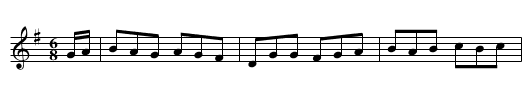 Walls of Liscarroll [2] - staff notation