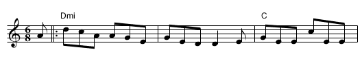 Walls of Liscarroll - staff notation