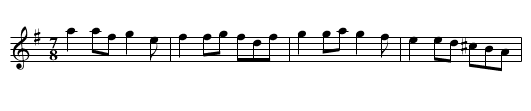Wal's Serbian tune. - staff notation