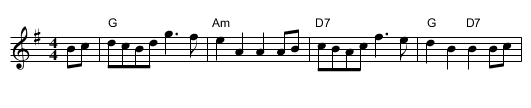 Walter Bulliver - staff notation