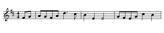 Walter Bulwer's No 1 - staff notation