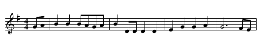 Walter Bulwer's No 3 - staff notation