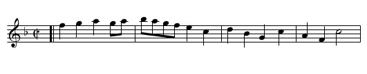 Waltom Abby - staff notation