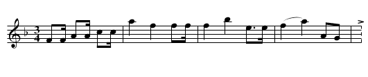 Walts A11 (Waltz? it looks like 'Watts') - staff notation