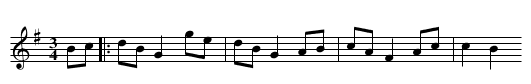 Waltz [1] - staff notation