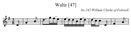 Waltz [47] - staff notation
