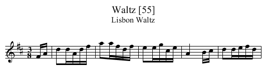 Waltz [55] - staff notation