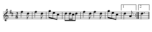 Waltz [6], The - staff notation