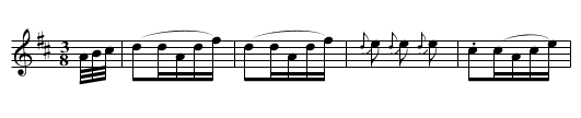 Waltz. CJF.010 - staff notation