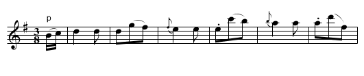 Waltz. CJF.195 - staff notation