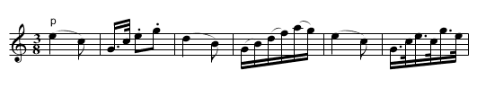 Waltz. CJF.215 - staff notation