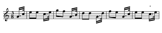 Waltz. CJF.238 - staff notation