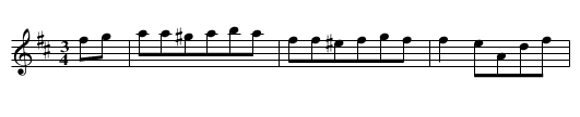 Waltz De Vauxhall. CJF.077 - staff notation