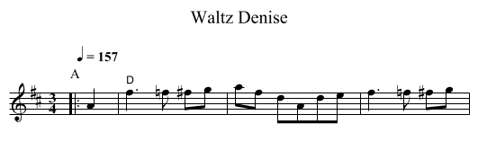 Waltz Denise - staff notation