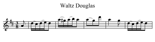 Waltz Douglas - staff notation