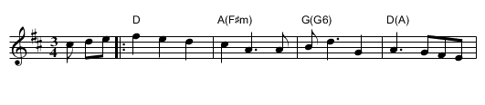 Waltz for Earl - staff notation
