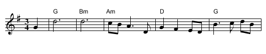 Waltz for Jack - staff notation
