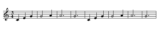 Waltz for the Valeta - staff notation