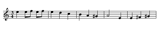 Waltz fr France - staff notation