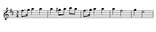 Waltz fr J&auml;mtland - staff notation