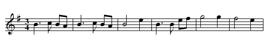Waltz from Boda - staff notation