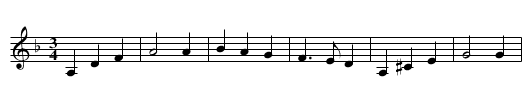 Waltz from Norrbotten - staff notation